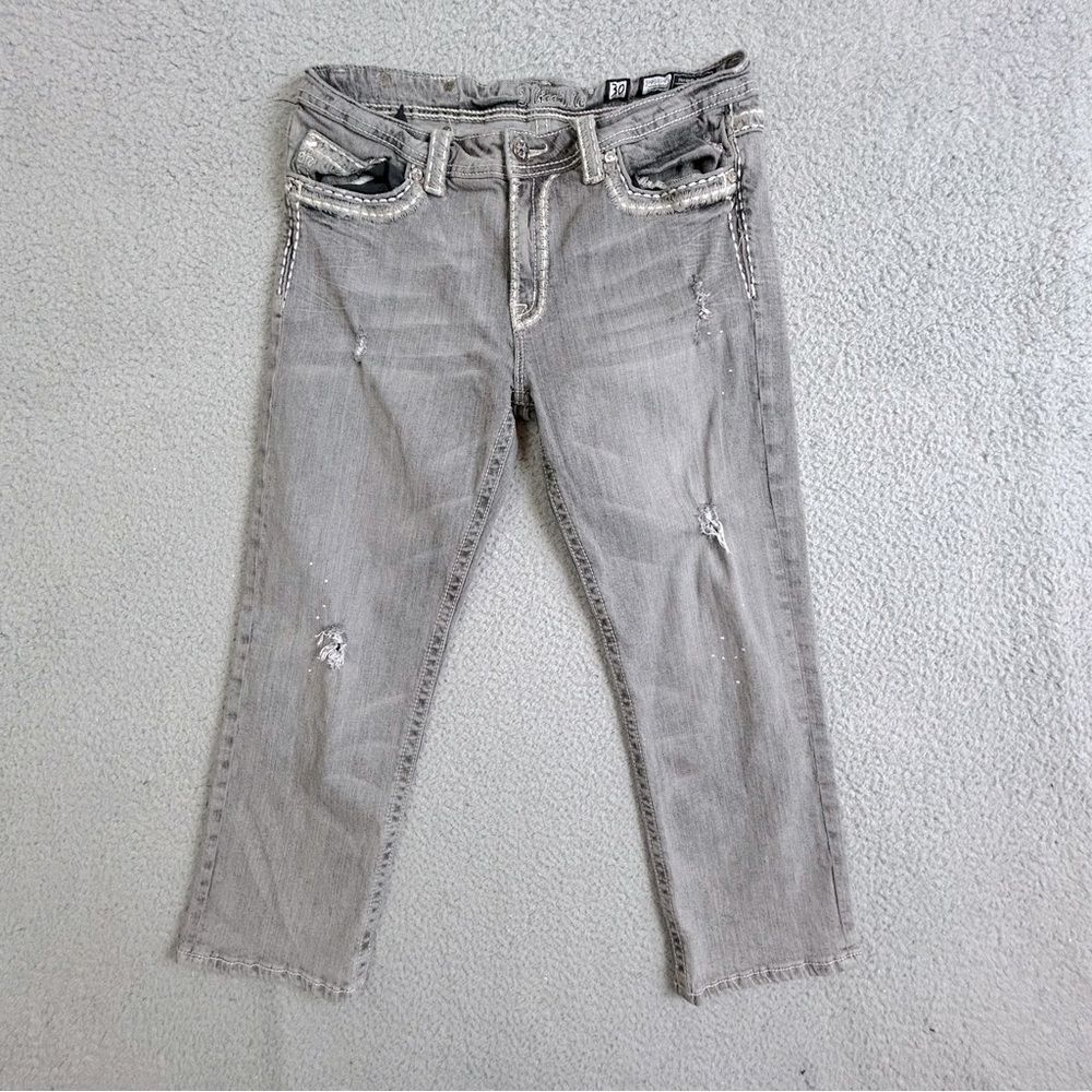 Miss Me women’s gray denim jeans size 30